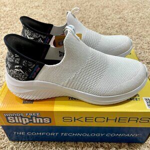 NEW Skechers Women's Slip-Ins: Ultra Flex 3.0-Full Flight Shoes White, Size 9.5
